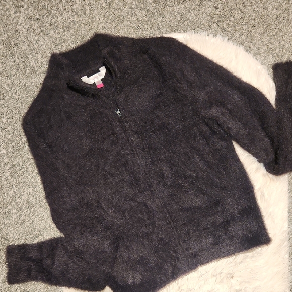No Boundaries Black Fuzzy Jacket - Picture 1 of 3